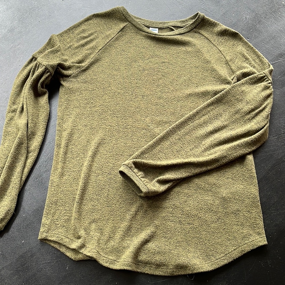 Cozy and such a pretty color, long sleeve too